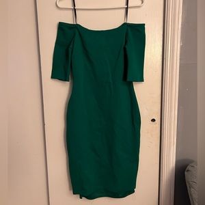 Lulus Off the Shoulder Bodycon Midi Dress